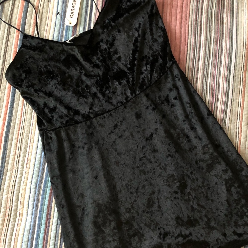 Garage Crushed Velvet Mini Dress - NWT